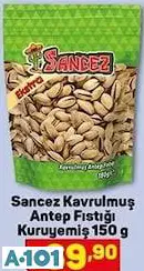 SANCEZ KAVRULMUŞ ANTEP FISTIĞI KURUYEMİŞ 150G SANCEZ KAVRULMUŞ ANTEP FISTIĞI KURUYEMİŞ 150G